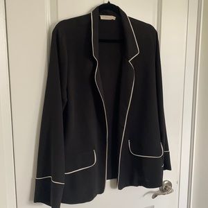 Black linen Blazer